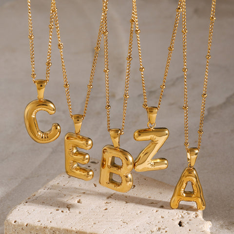 Inflatable alphabet Necklace