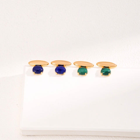 Philomela Malachite / Lapis lazuli Earrings