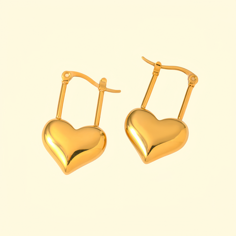 Isabeau heart Earrings