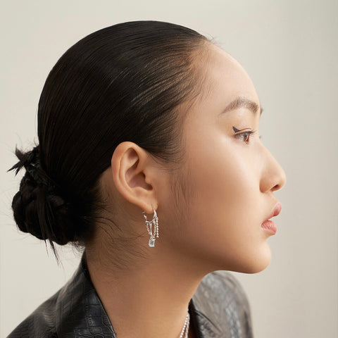 Lune drop Earrings